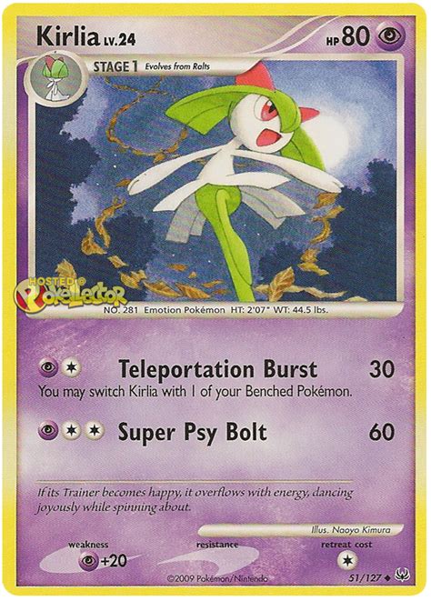 Kirlia Platinum 51 Pokemon Card