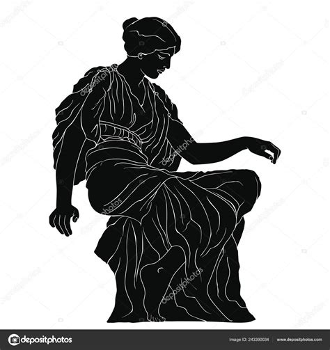 Ancient Greek Woman Stock Vector Image By ©migfoto 243390034