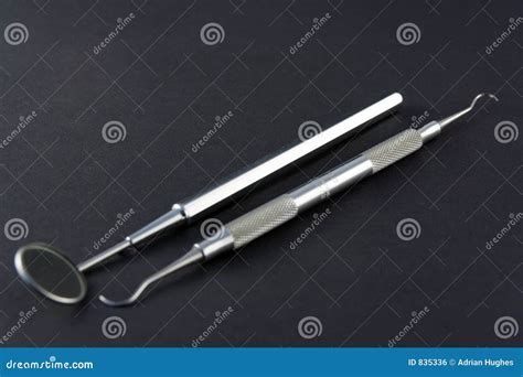 Dental pick and mirror stock photo. Image of pick, brush - 835336