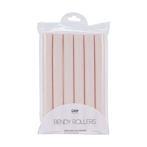 Oxx Haircare 6 Piece Bendy Rollers Pink Kmart