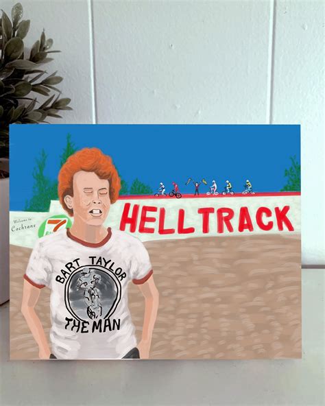 Rad Helltrack Bart Taylor Super Fan Bmx Movie Digital Print On Canvas