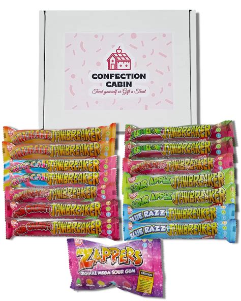 Buy Jawbreaker Sweets Selection Box 15 Packs 7 Flavours Retro Sweets T Box Total 84