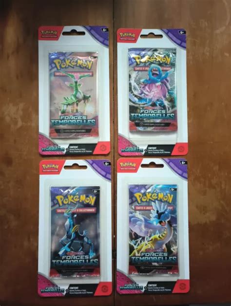 Lot De 4 Booster Pokemon Ev5 Forces Temporelles Fr Scellé Sous Blister