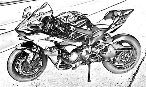 KAWASAKI NINJA H2R DRAWING 1 Images Behance