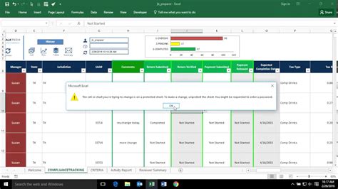 Compliance Tracker Template