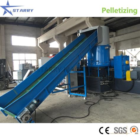 PP PE Plastic Film Recycling Pelletizing Granulating Machine PP PE