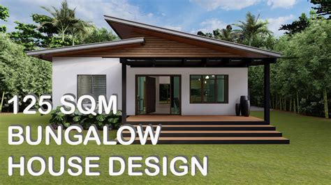 Sqm Bungalow House Design Konsepto Designs Youtube