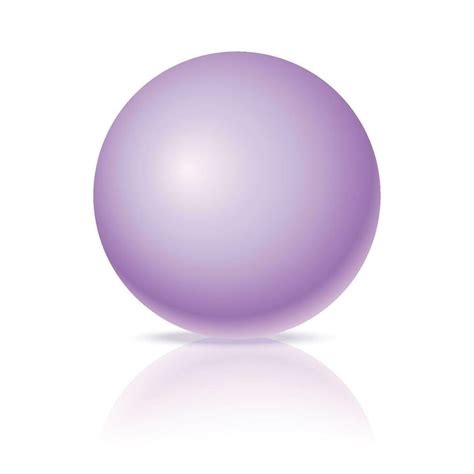 Vector pastel purple ball realistic glossy 3d sphere ball isolated ...