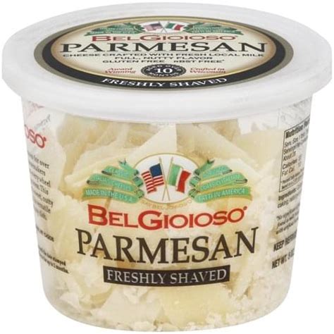 BelGioioso Parmesan Freshly Shaved Cheese 5 Oz Nutrition Information