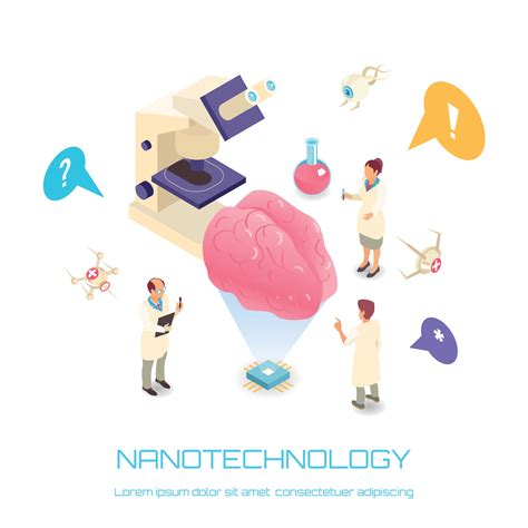 Nanotechnology Isometric Concept Vector Illustration 2940289 Vector Art