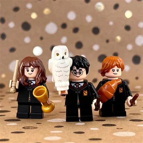 Lego Minifigures Harry Potter Hermione Granger Ron Weasley Hp