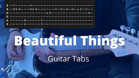 Beautiful Things By Benson Boone Guitar Tabs Youtube