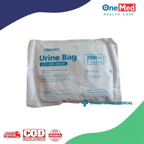 Jual Urine Bag Steril Onemed Liter T Valve Shopee Indonesia