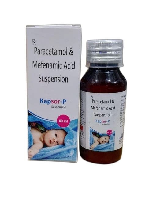 KAPSOR P Mefenamic Acid 50mg Paracetamol 125 Mg For FEVER Form