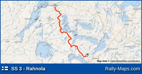 Ss 3 Rahnola Stage Map 100 Ralli 1978 🌍 Rally