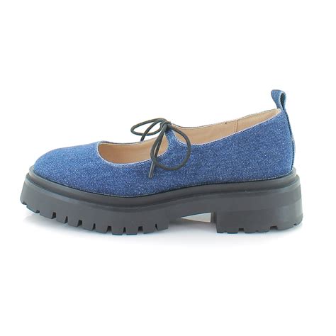 Steve Madden Womens Landon Denim Slip On Moccasins