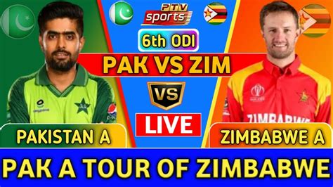 Pakistan Shaheens Vs Zimbabwe A 6th ODI Pakistan Shaheens Tour Of