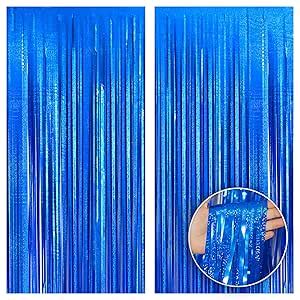 Amazon Katchon Iridescent Blue Streamers Backdrop X Feet