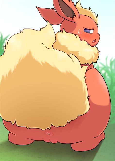 Rule 34 2015 3sthrees Anus Ass Blue Eyes Blush Eeveelution Female Feral Flareon Frown Fur Hi