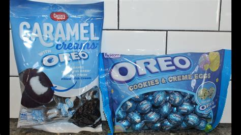 Goetze’s Caramel Creams With Oreo And Frankford Oreo Cookies And Crème Eggs Review Youtube