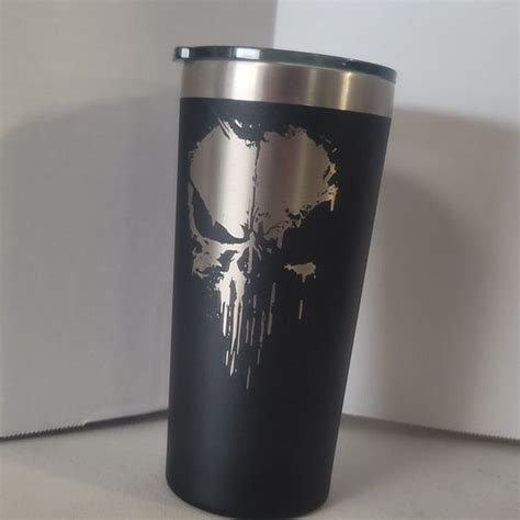 Laser Engraved Punisher Cup