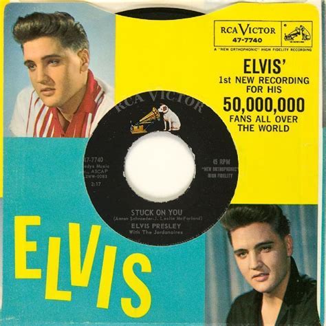 Lot Detail - Elvis Presley "Stuck On You"/"Fame And Fortune" 45