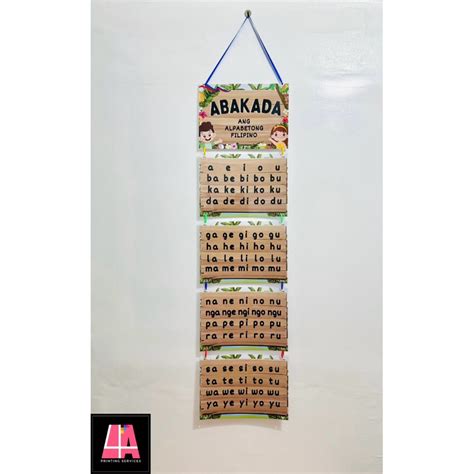 Abakada Laminated Hanging Chart Shopee Philippines