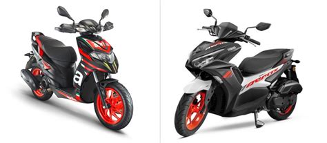 Spec Comparison Yamaha Aerox Vs Aprilia Sr Race Bike India