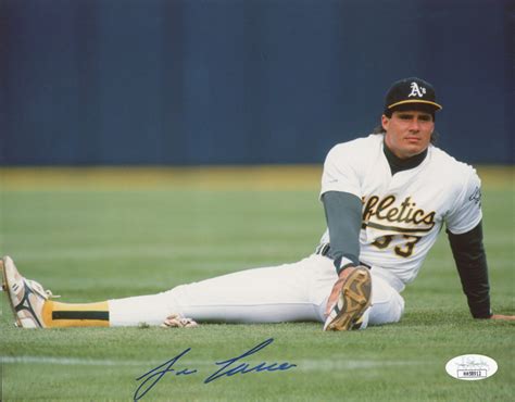 Jose Canseco Signed Athletics 8x10 Photo JSA COA Pristine Auction