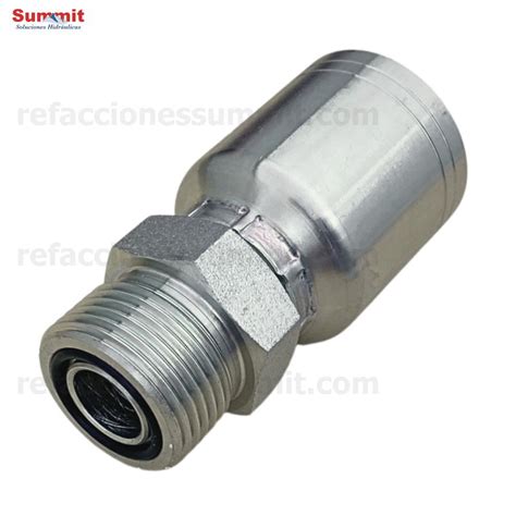 Conector Recto Rosca Cara Plana Macho 5 8 Manguera 5 8 R1 Y R2