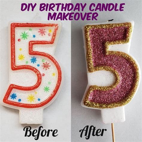 Diy Birthday Candle Makeover Birthday Candles Diy Birthday Candles