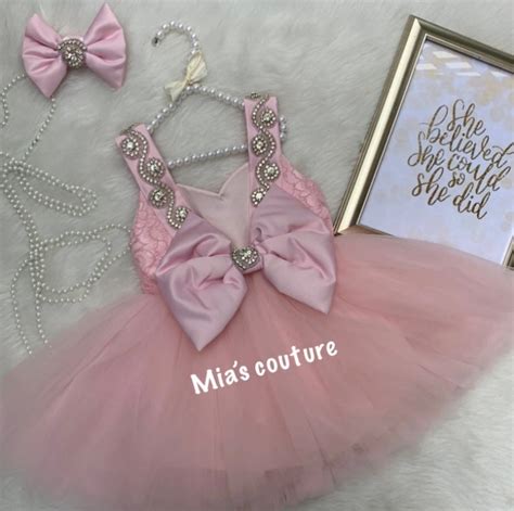 Pink Baby Girl Dress, Pink Tulle Dress, Lace Dress, High Low Dress Girl ...