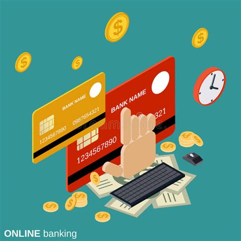 Online Banking Money Transfer Financial Transaction Vector Concept