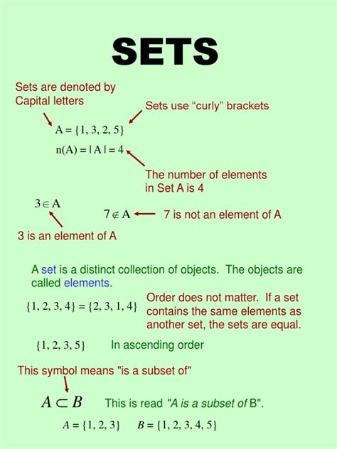 Applied Discrete Mathematics - Sets | PDF | Set (Mathematics ...