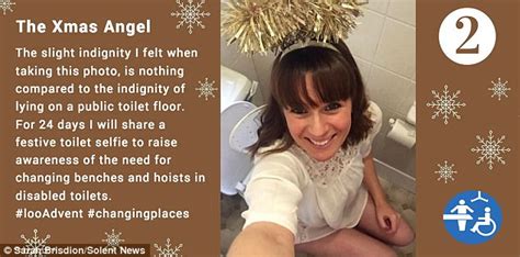 Brockenhurst Mum Makes Advent Calendar Of Toilet Selfies Daily Mail