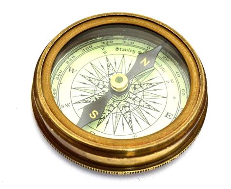 Handmade Brass Antique 2 Inch Vintage Stanley London Pocket 1885 Compass T Medieval Replicas