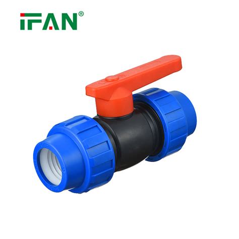 Ifan Free Sample Pn16 Pp Ball Valve Poly Pipe Compression Hdpe Fittings