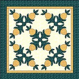 Pineapple Wall Hanging Quilt Pattern Quilting Daily