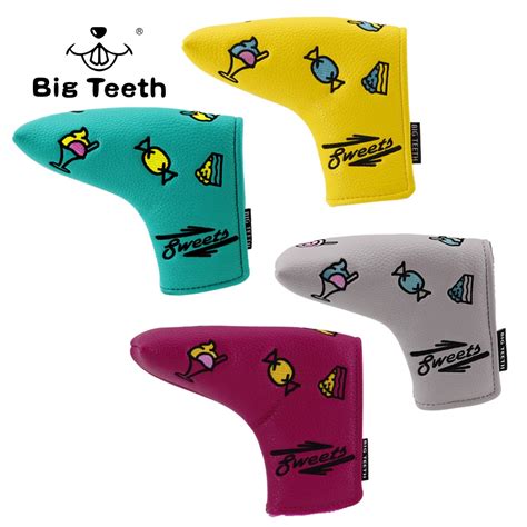 Big Teeth Golf Headcover Ping Type Putter Cover For Blade Putter Club