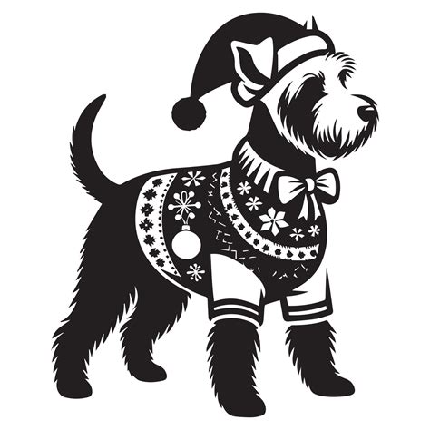 Westie Dog - West Highland White Terrier in Festive Holiday Outfit