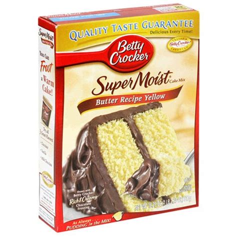 Food Yellow Cake Mixes Betty Crocker Super Moist Butter Recipe Yellow Cake Mix Ratkgear