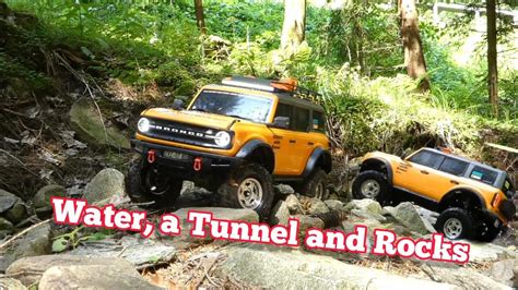 Rc Crawler Traxxas Trx4 Bronco 2021 Water A Tunnel And Rocks Youtube