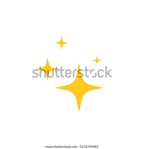 Star Blink Icon Vector Illustration Flat Stock Vector Royalty Free