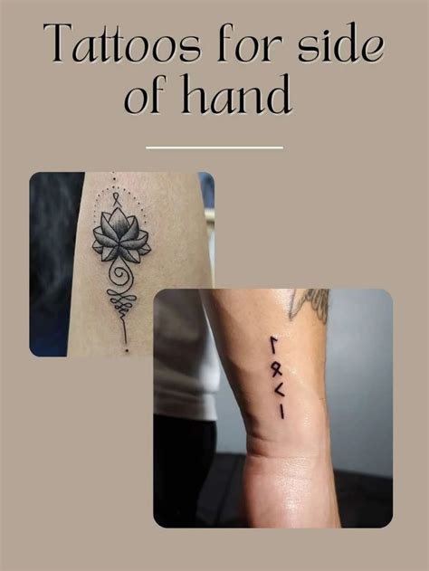 83 Side Hand Tattoos for Men & Women - TattooGlee | Side hand tattoos ...