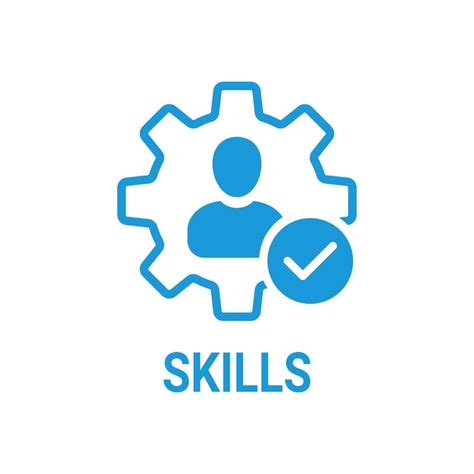 Premium Vector Skills Icon With Check Sign Skilled Employee Icon And