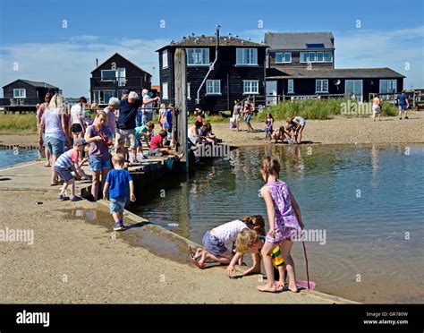 Children crabbing hi-res stock photography and images - Alamy