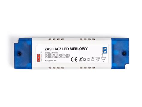 Zasilacz do taśm LED 12V meblowy 80W 6 7A Led Expert