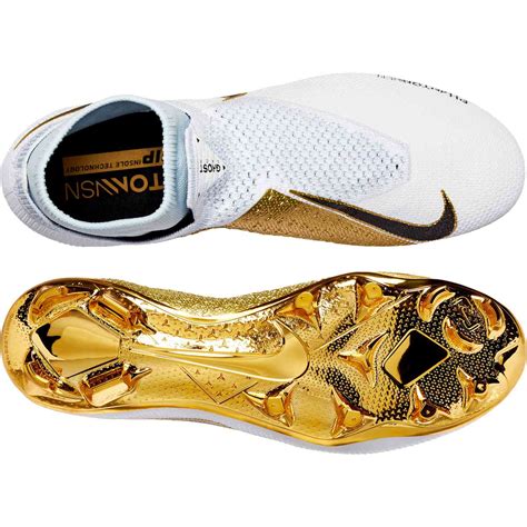 Nike Phantom Vision Elite Fg Ltd White Metallic Gold Soccerpro