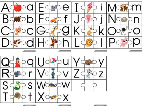 Craftionary - Free Printable Alphabet Puzzles | Free Printable