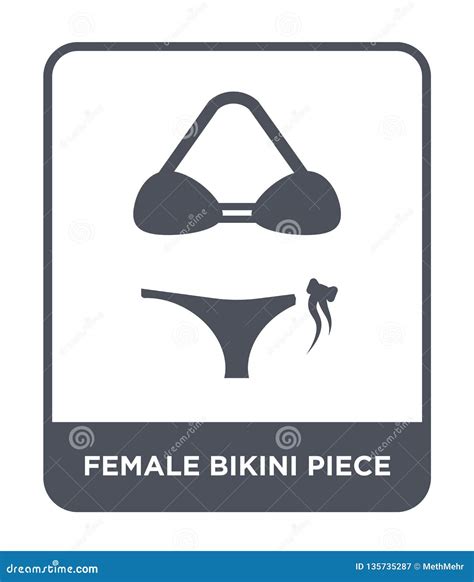 Female Bikini Piece Icon In Trendy Design Style Female Bikini Piece